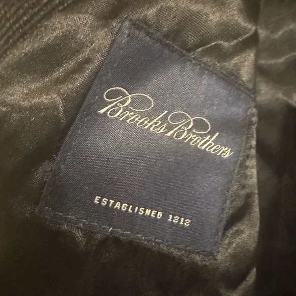 Brooks Brothers Lambswool Charcoal Trench Coat - Picture 7 of 16